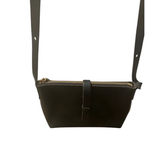 J Crew Black Leather Crossbody Bag - Picture 4 of 6